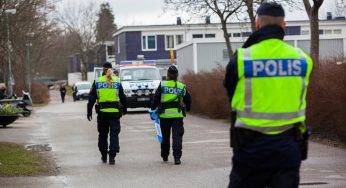 Berusad man hotade personer i Väsby centrum